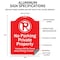 Signmission Permit Parking Unauthorized Vehicles Heavy-Gauge Aluminum Sign, 24" x 18", RW-1824-9795 A-DES-RW-1824-9795 - alternate 4